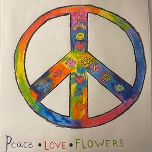 Peace sign drew by me